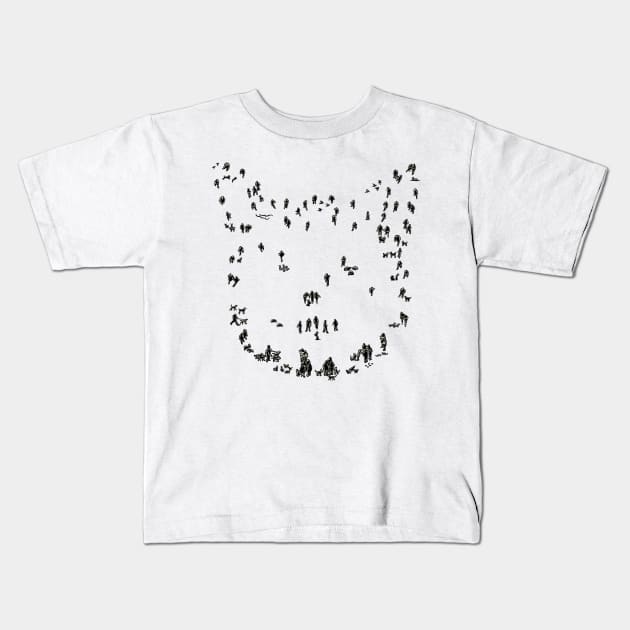 People and Pets Kids T-Shirt by barmalisiRTB